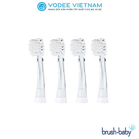 Brush-Baby Bộ 4 đầu bàn chải thay thế tiện dụng cho bàn chải điện sóng âm KidzSonic (Từ 3 tuổi)