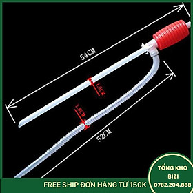 Bơm Hút Xăng Dầu, Chất Lỏng Bằng Cách Thủ Công Có Van Hãm (Màu Ngẫu Nhiên) - Free Ship Toàn Quốc