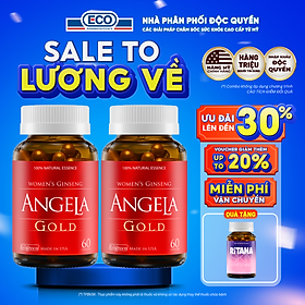 [Tặng Ritana 15v] Combo 2 Hộp 60v - Viên Uống ANGELA GOLD Hỗ Trợ Sức Khỏe, Sắc Đẹp Và Sinh Lý Nữ