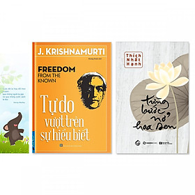 Nơi bán Combo 2 cuốn: Từng Bước Nở Hoa Sen, Tự Do Vượt Trên Sự Hiểu Biết + bookmark danh ngôn hình voi - Giá Từ -1đ