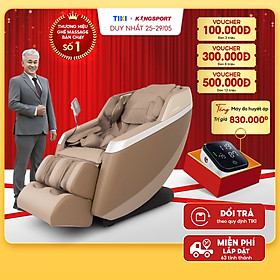 Ghế massage KINGSPORT Standard G2 con lăn di chuyển cổ vai, thiết kế hiện đại 2024, khung ghế rộng rãi và thoải mái
