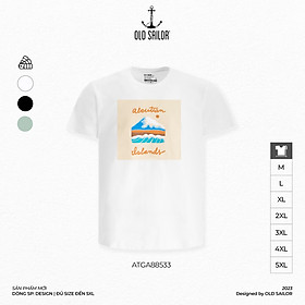 Áo thun họa tiết nam Old Sailor - O.S.L ALEUTIAN ISLAND TEE - 88533 - Big size upto 5XL