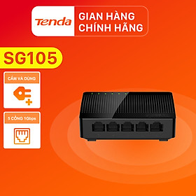 Hình ảnh Bộ chia mạng Switch Tenda SG105 5 cổng Gigabit - Hàng Chính Hãng