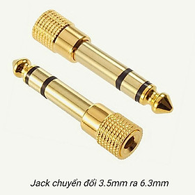 Mua Jack âm thanh chuyển đổi 6.5mm dương sang 3.5mm âm Mạ Vàng Jack Chuyển Tín Hiệu Cổng Loa Đầu Chuyển Cổng Đầu Chuyển Đổi Giắc Cắm Âm Thanh Jack Đầu Chuyển Cho Tai Nghe Mic Đan Guitar Điện Hàng Nhập Khẩu