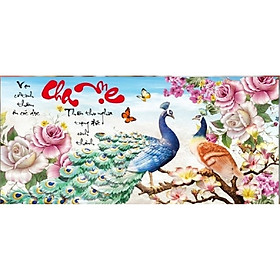 Mua TRANH THÊU 3D CHA MẸ 83x43cm tự thêu