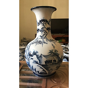 Mua Bình tỏi vẽ phong cảnh gốm sứ Bát Tràng