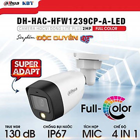 Camera HDCVI 2MP FullColor tích hợp mic DAHUA DH-HAC-HFW1239CP-A-LED hàng chính hãng