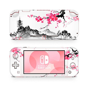 Mua Skin decal dán Nintendo Switch Lite mẫu thủy mặc hoa anh đào (dễ dán  đã cắt sẵn)