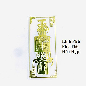 Mua Linh Phù Phu Thê Hòa Hợp  Dùng linh phù để dán điện thoại  laptop  xe máy  xe hơi  bàn thờ ông địa hay vị trí làm việc  gối đầu giường  kích thước 4.5x3cm  màu vàng - TMT Collection - SP005358