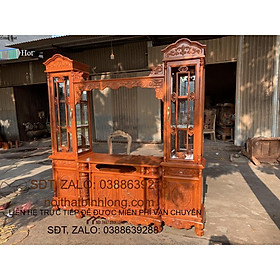 Mua Kệ Tivi Kết Hợp Tủ Rượu Đôi Gỗ Hương Đá