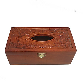 Hộp đựng giấy ăn điêu khắc hổ và đại bàng MS007