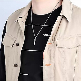 Dây chuyền nam nữ Veins Brick titan cao cấp trangsucpt thời trang rẻ đẹp thép không gỉ PTDCNA194