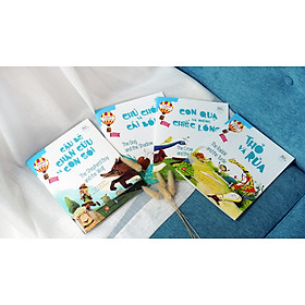 Combo 4 cuốn: học tiếng anh cùng truyện ngụ ngôn aesop