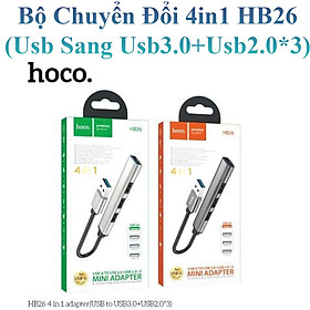 Mua Bộ Hub Chuyển Đổi 4 Trong 1 Dành Cho Hoco Hb26 1 Usb 3.0 Và 3 Usb 2.0 Hàng Chính Hãng