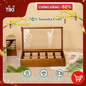 Hộp Đồng Hồ Gỗ (10 chiếc) TOYOOKA CRAFT, Phụ Kiện Gỗ Cao Cấp, Thiết Kế Sang Trọng, Tinh Tế, Đẳng Cấp - SC134