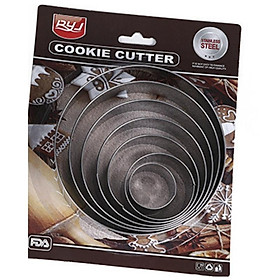 Khuôn RING Mousse Cookies Cutter KHUÔN Nhấn Dụng Cụ Làm Bánh Quy Hình Tròn Theo Bộ