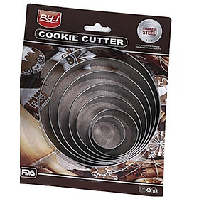 Mua Khuôn RING Mousse Cookies Cutter KHUÔN Nhấn Dụng Cụ Làm Bánh Quy Hình Tròn Theo Bộ
