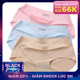 Combo 10 quần lót nữ su thông hơi không đường may, hàng đẹp loại xịn W19_153, nhiều màu, vải thun lạnh, thông hơi, co giãn đàn hồi tốt, thấm hút tốt, phù hợp mọi lứa tuổi, có màu da, màu trắng, màu đen, đồ lót nữ cao cấp