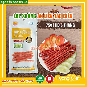 Đặc Sản Sóc Trăng - Lạp Xưởng Ăn Liền Tân Huê Viên Túi 75G, Lạp Xưởng Ăn Ngay Không Cần Chế Biến, Lạp Xưởng Sóc Trăng, Ăn Vặt Sài Gòn