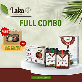 Combo Full - 4 Hộp Trà Cà Phê Cascara LAKA 100gr, 100% quả cà phê chín mọng