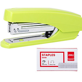 Combo Dập ghim 10 Deli W02381 + đinh ghim