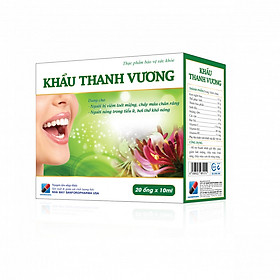 [Thực phẩm chức năng] Khẩu thanh vương 10ml x 20 ống - Hết nhiệt miệng chỉ sau 2 ngày