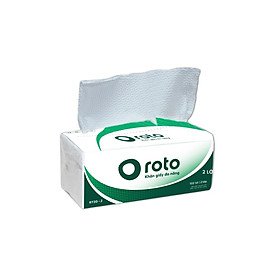 Combo 5 khăn giấy rút lau tay đa năng 2 lớp 102 tờ ROTO ECO RT20-2 | 100% bột giấy nguyên sinh