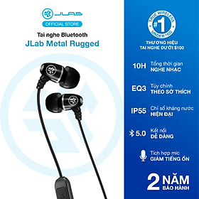 Tai nghe Bluetooth Wireless JLab Metal Rugged - Hàng chính hãng