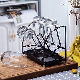 GIÁ ÚP CỐC SƠN TĨNH ĐIỆN CHỐNG TRƠN CÓ KHAY HỨNG NƯỚC HOME LUXURY DECOR | ÚP CỐC NÂU