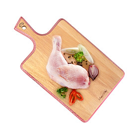 Thớt chữ nhật tay cầm sắc màu gỗ cao su Chopchop 04601 - Đạt chứng nhận vệ sinh an toàn thực phẩm