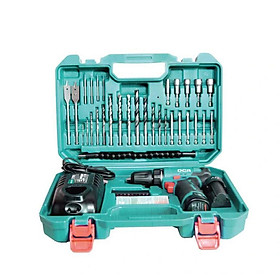 BỘ MÁY KHOAN KHÔNG CHỔI THAN DÙNG PIN 12V/2.0AHX2 (KÈM 1 SẠC,2PIN 2.0AH) DCA ADJZ23-10TK - HÀNG CHÍNH HÃNG