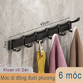 Mua Thanh móc treo đồ dán tường nhà tắm sơn tĩnh điện