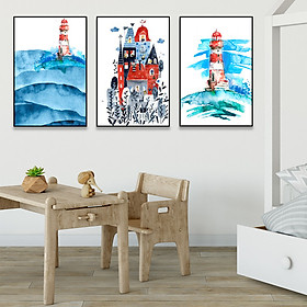 Mua Set 3 tranh Canvas Treo phòng bé 40x60 cm