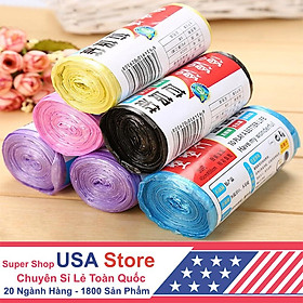 Mua Cuộn 30/100 Túi Đựng Rác Rẻ 280đ/Chiếc - Bao Bịch Nilon Bọc Rác Nhiều Màu - Size 45x50cm