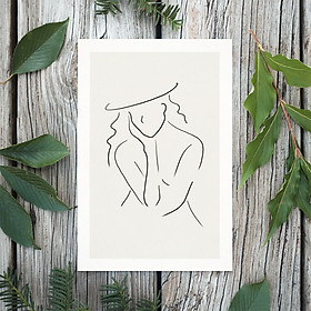 Tranh Poster Phong cách tối giản, Bohemian, Lady, Lifestyle, Fashion, Minimalism, Pastel, SOYN PTK014