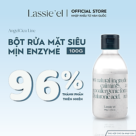 Bột rửa mặt chống lão hóa enzyme Lassie'el 100g chiết xuất từ thiên nhiên sạch sâu ẩm mịn