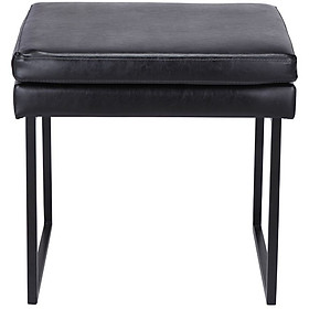 Mua Ghế Đôn Bàn Trang Điểm HONNE - Màu Đen (45x40x45 cm) Index Living Mall Nhập Khẩu Thái Lan