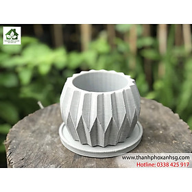 Chậu xi măng mini mẫu 3