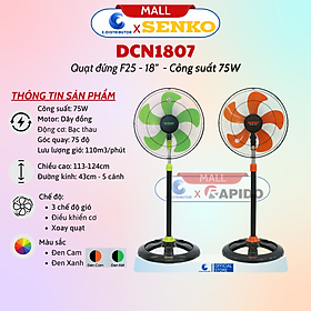 Quạt Đứng Công Nghiệp Senko DCN1807 - Hàng Chính Hãng - Bảo Hành 24 Tháng