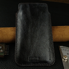 Bao da rút IONECASE điện thoại 15 Pro Max, 14 Pro Max, 13 Pro Max..Da Bò Thật mẫu 8 - Hàng chính hãng