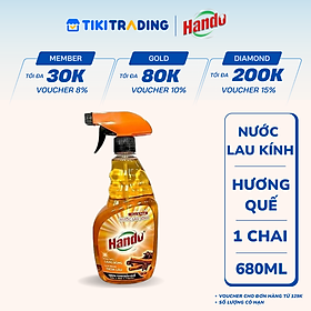 Nước lau kính hương quế 680ml