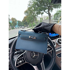 Túi xách tay nữ HM da bò size 22cm, phong cách cổ điển FULLBOX