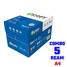 Combo 5 Ream Giấy Flexoffice A4 70 gsm - IK COPY PP-02 (500 TỜ/REAM)