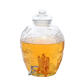 Bình Thủy Tinh Long Phụng 8L