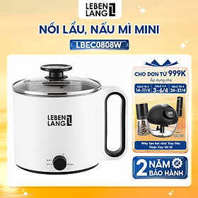Mua Nồi lẩu điện mini đa năng Lebenlang LBEC0808 1500ml - Hàng chính hãng