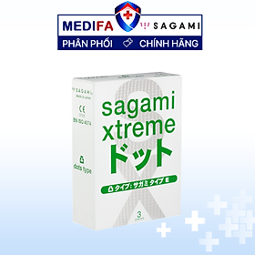 Sagami xtreme type e white box hộp 3 cái