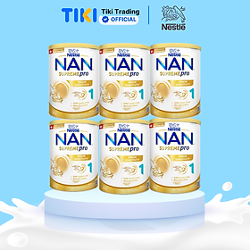 Thùng 6 lon sữa bột Nestlé NAN SUPREMEPRO 1 800g nhập khẩu Đức với 5HMO & đạm Gentle Optipro