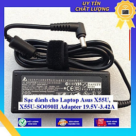 Sạc dùng cho Laptop Asus X55U X55U-SO090H Adapter 19.5V-3.42A - Hàng Nhập Khẩu New Seal