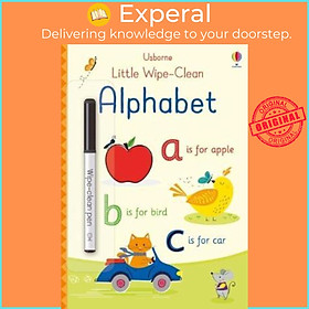 Sách - Little Wipe-Clean Alphabet by Felicity Brooks (UK edition, paperback)