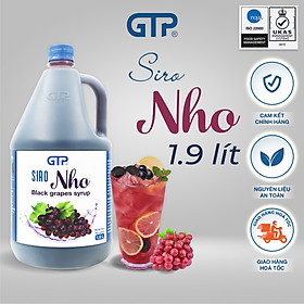 Siro Nho GTP (1.9L/chai) - Chuyên dùng pha chế: Trà sữa, Trà trái cây, Cocktail, Mocktail.... 